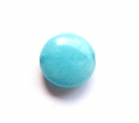 Turquoise blauw  jade kraal rond 14mm (29 stuks)