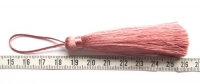 Handgemaakt oud roze kwastje 11.5cm