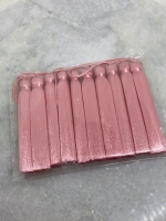 Handgemaakt roze kwastje 11.5cm (40 stuks)