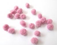 Zacht paars/roze pompom 10mm