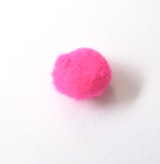 Fel roze pompom 10mm
