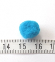 Blauwe pompom 10mm