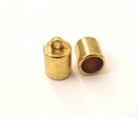 Basic quality eindkapje goud 10x6.5mm (per 2 stuks)