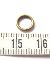 Bronzen buig ringetjes 8mm per zakje van 20 stuks