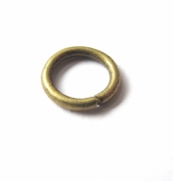 Bronzen buig ringetjes 8mm per zakje van 20 stuks