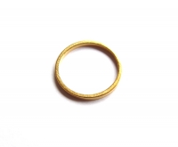 DQ cirkel connector goud 14mm