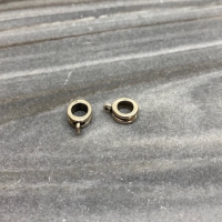 Antiek zilveren metalen ring met oog Ø4mm (37 stuks)