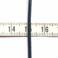 DQ leer rond 2mm donkerblauw (per 20cm)