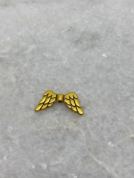 Vleugel kraal goud 19x9mm (9 stuks)