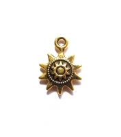 Zon bedel goud 17,5x12,5mm