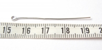 Zilveren kettelstiften 45 mm lang zakje van 25 stuks