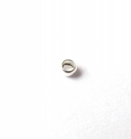Zilveren knijpkralen 2 mm zakje van +/- 50 stuks
