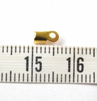Eindkapjes/ veterklem goud 6x3 mm (1000 stuks)