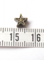 Mini sterretje kraal brons 6x6mm (335 stuks)