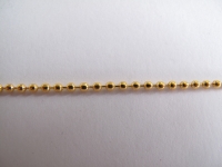 Gouden ball chain/ bolletjes ketting 2 mm