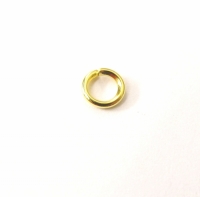 Gouden buig ringetjes 4 mm zakje 40 stuks