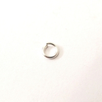 Zilveren buig ringetjes 4 mm zakje 40 stuks