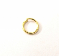 Gouden buig ringetjes 6 mm zakje 20 stuks
