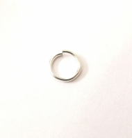 Zilveren buig ringetjes 6 mm zakje 20 stuks