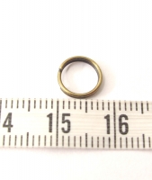 Brons split ringetje 8 mm zakje 10 stuks