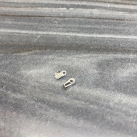 Eindkapjes/ veterklem zilver 6x3 mm (380 stuks)