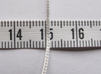 Wit nylon koord 1 mm