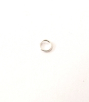 Zilveren buig ringetjes 3 mm zakje 60 stuks