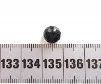 Zwart facet kraal rondel 8x6mm (110 stuks)
