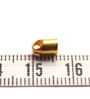 Eindkapje goud 4x7mm (500 stuks)