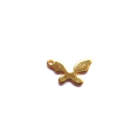 Vlinder bedel RVS 304 goud 8,5x14mm