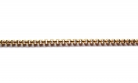 Ketting ronde schakels RVS 304 goud met karabijn sluiting 2.5x2.5mm (60m)