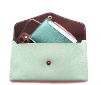 Clutch soft turquoise green 19x10cm