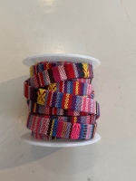 Aztec koord plat 10mm multicolor mix 5 rollen (16 meter)