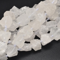 Bergkristal kraal ruw 20x25mm