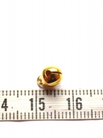 Gouden belletje bedel  klein 6mm