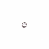 Buig ring RVS 304 antiek zilver 4mm (10 stuks)