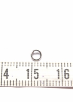 Buig ring RVS 304 antiek zilver 4mm (10 stuks)