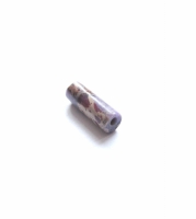Jaspis tube kraal rond paars 13x4mm