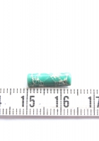 Jaspis tube kraal rond groen 13x4mm