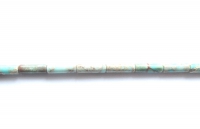 Jaspis tube kraal rond turquoise 13x4mm