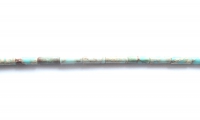 Jaspis tube kraal rond turquoise 13x4mm