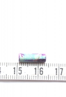 Jaspis tube kraal rond paars turquoise 13x4mm