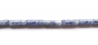 Jaspis blue spot tube kraal rond 13x4mm