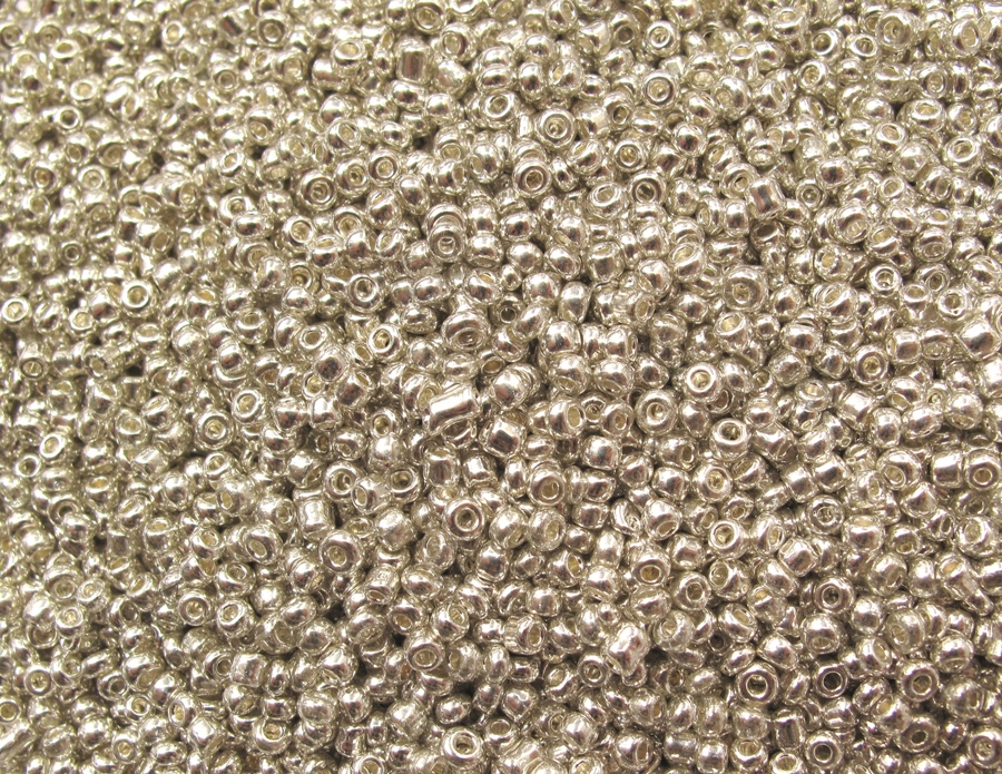 Rocailles 3mm zilver per 20 gram