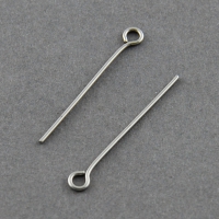 Stainless steel kettelstiften zilver 40mm (10 stuks)