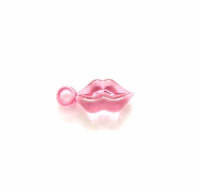 Acryl lip bedel roze 25,5x11mm