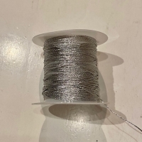 Nylon koord 0.8mm zilver en zilvergrijs (19,5 meter)