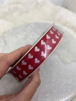 Hart lint rood wit 10mm 128 meter (4 rollen)
