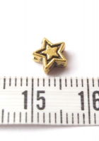 Mini sterretje kraal goud 7x7mm (335 stuks)