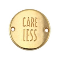 Quote tussenzetsel DQ rond care less goud 20mm